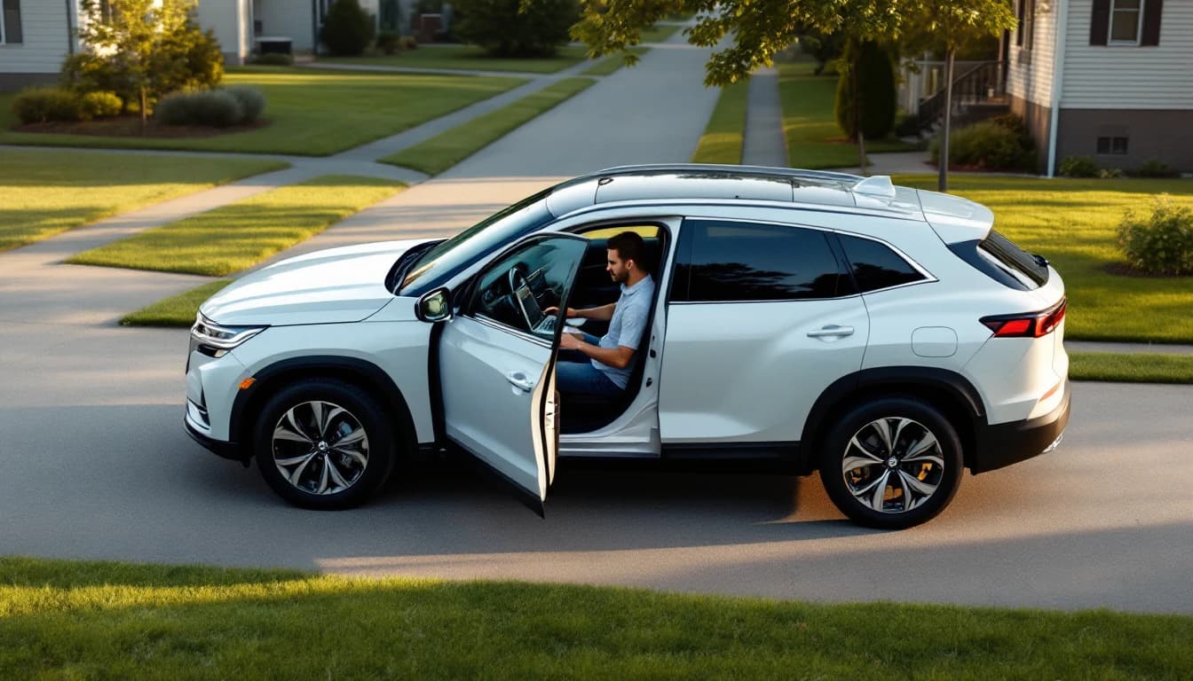Técnico conectando equipo de programación al puerto OBD de un Chevrolet Equinox en Fort Worth
