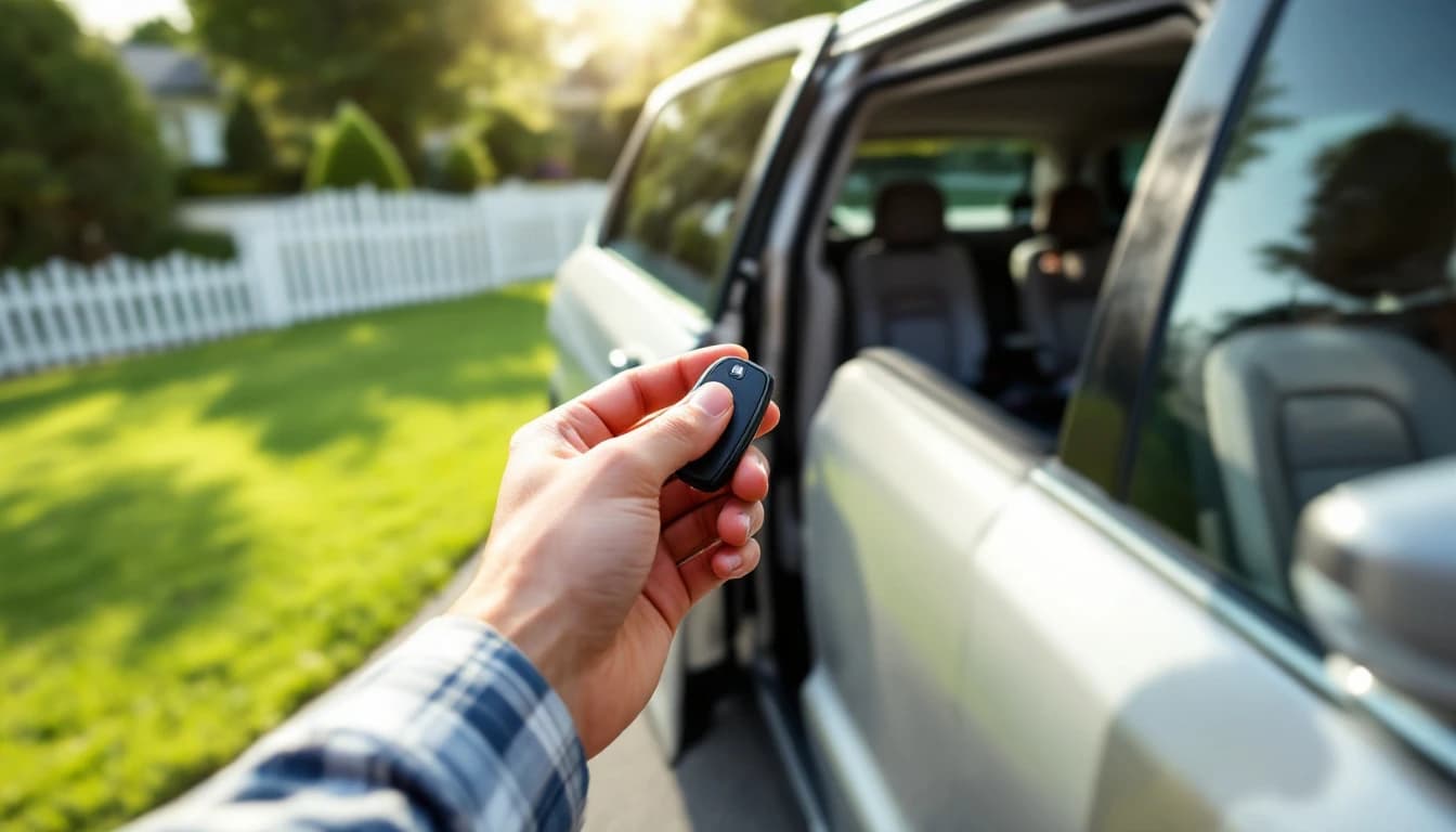 Smart key de una Toyota Sienna programada junto a la minivan familiar en Fort Worth