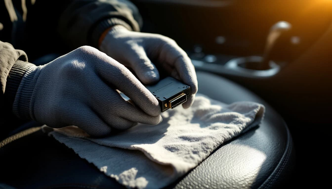 Técnico conectando equipo de diagnóstico a un Lexus IS para programar el módulo certification ECU en Fort Worth