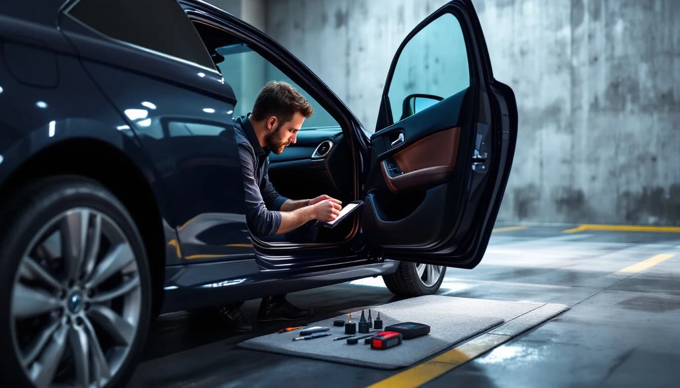 Cerrajero programando una llave Volkswagen Jetta con equipo dealer-level en Fort Worth